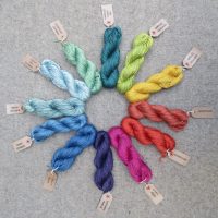5d Naturally Dyed Pure Mulberry Silk in a DK weight, 50 and 100g skeins