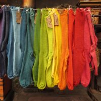Size 4-7 Exmoor Socks Bright Range - plant dyed everyday British wool socks