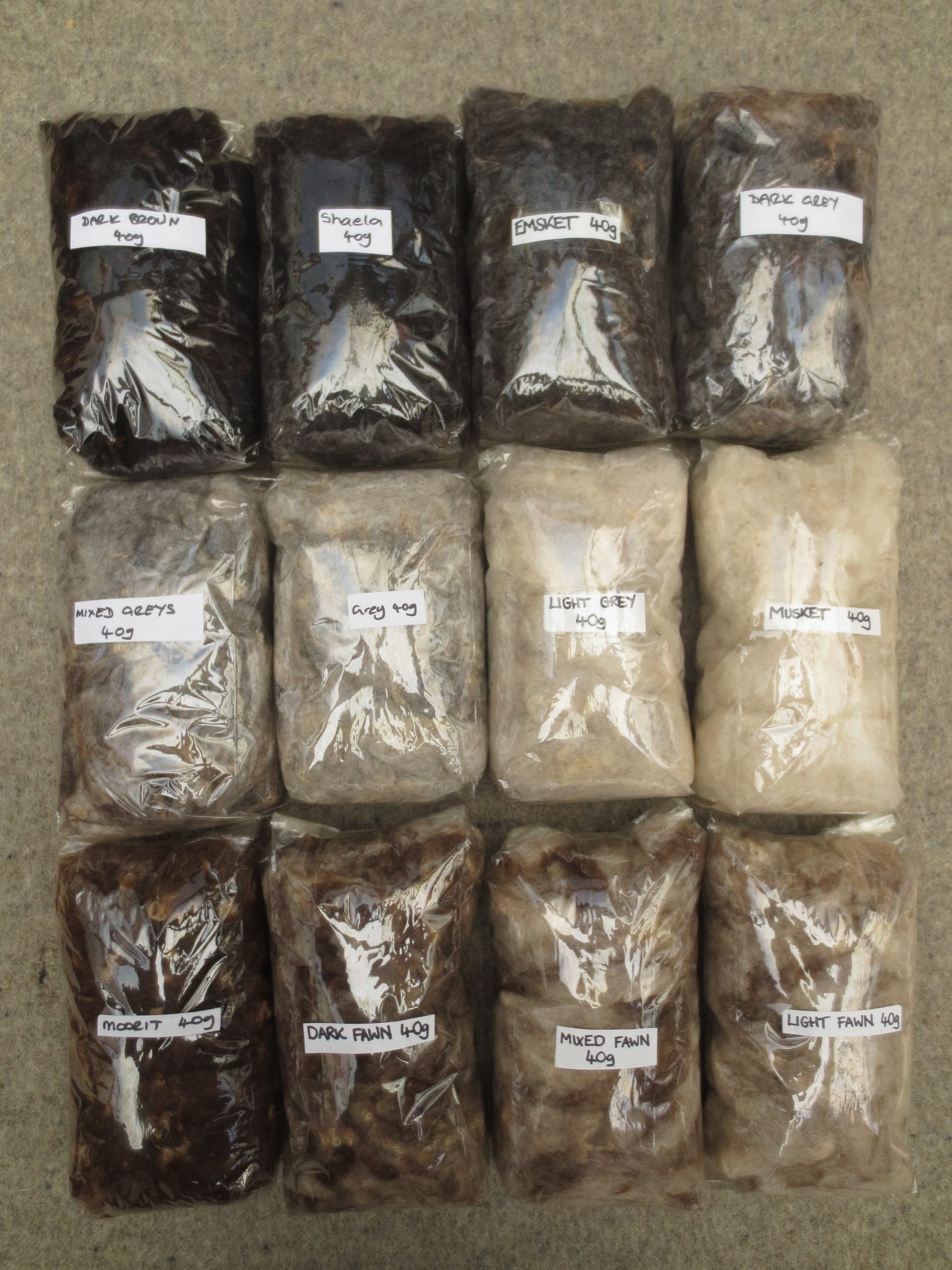 British Shetland Felting Wool from our own sheep - undyed natural colours - Image 8