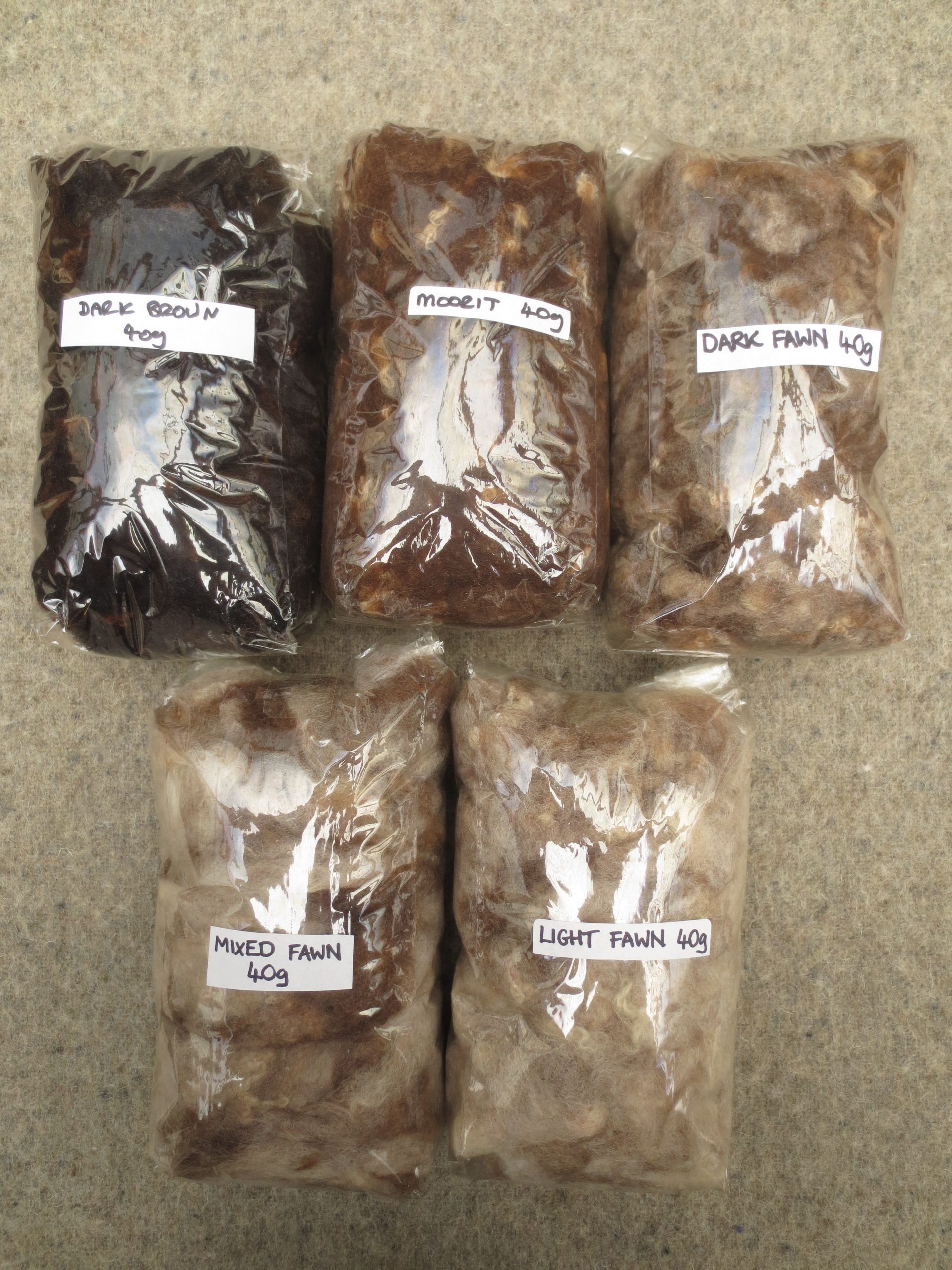British Shetland Felting Wool from our own sheep - undyed natural colours - Image 13