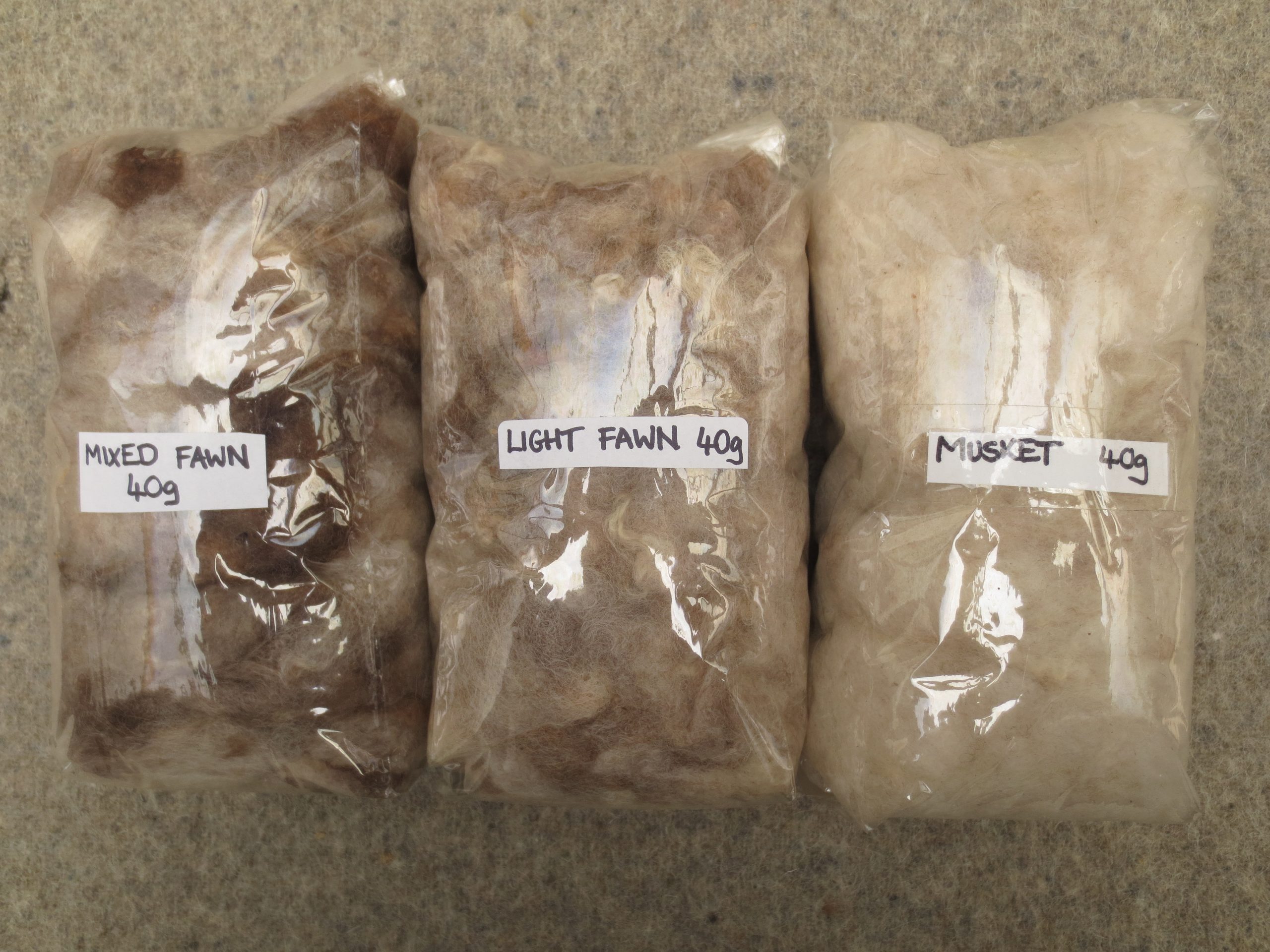 British Shetland Felting Wool from our own sheep - undyed natural colours - Image 15