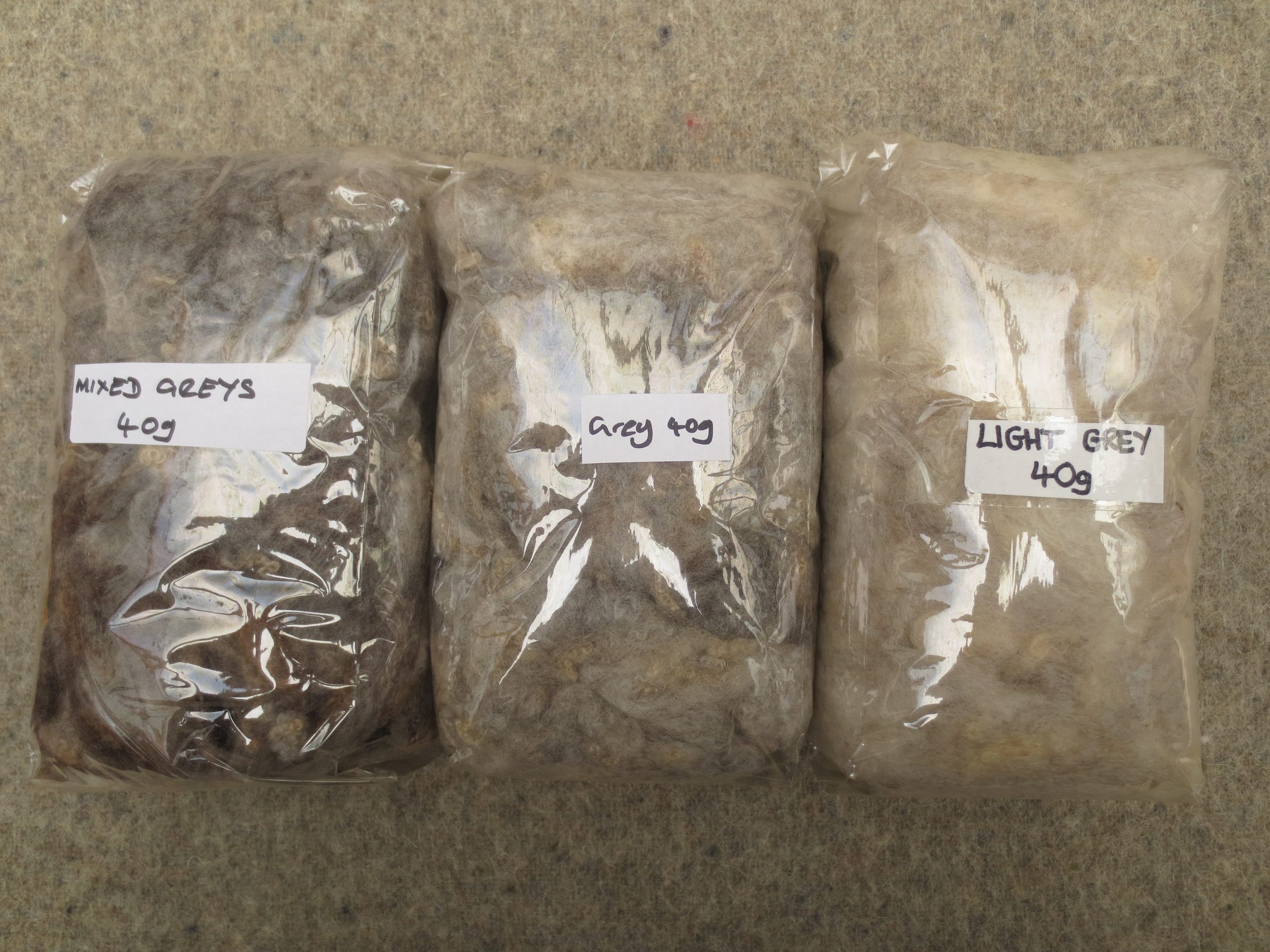 British Shetland Felting Wool from our own sheep - undyed natural colours - Image 17