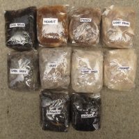 British Shetland Felting Wool from our own sheep - undyed natural colours