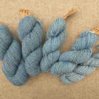 Organic Handspun Shetland wool yarn - Woad Dyed