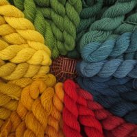 Tablet weaving wool yarn - Naturally dyed British Wool - Base 5e