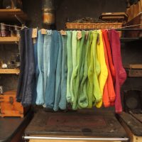 Size 11-13 Stanbury Walkers Bright Range, British wool walking socks - naturally dyed