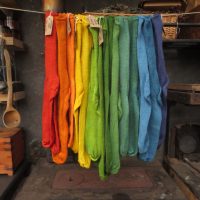 Size 11-13 Exmoor Socks Bright Range - plant dyed everyday British wool socks